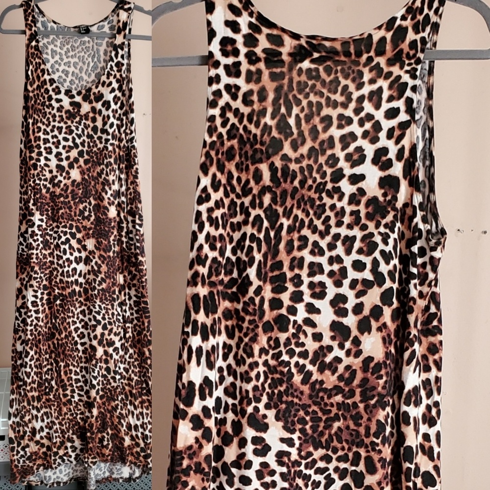 H&M Tshirt Leopard Maxi
